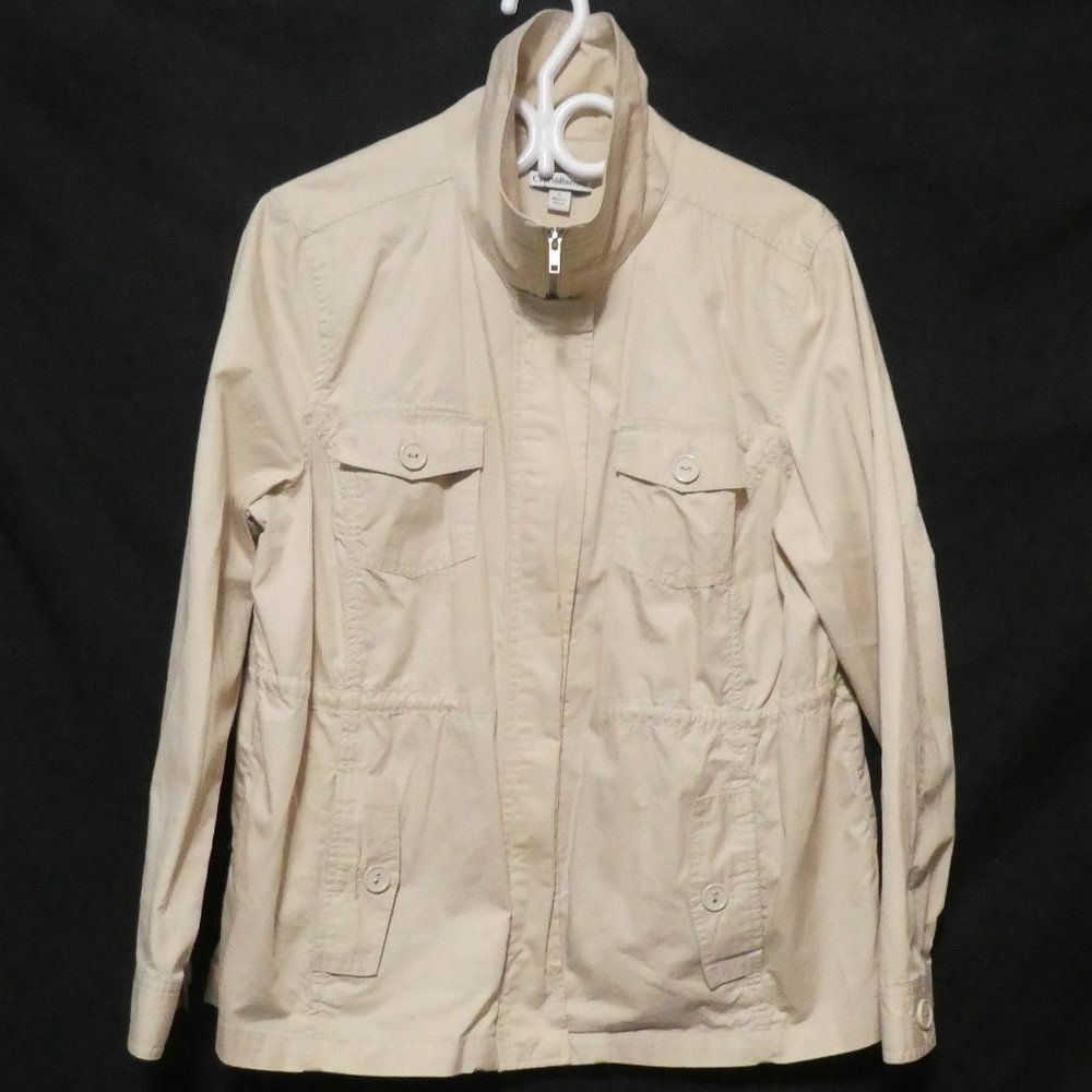 CROFT & BARROW | large | Classic Beige Lightweight Jacket | NWOT